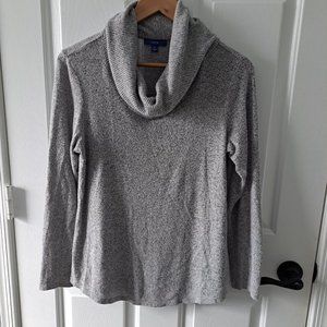 Gray Cowl Neck Sweater
